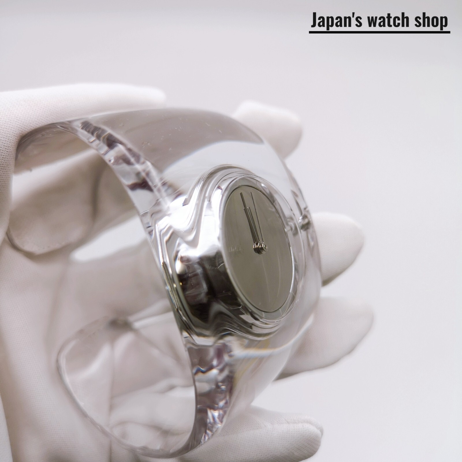 ISSEY MIYAKE O-Bold NYAS001 Transparent Bangle Watch Unisex Watch New in Box