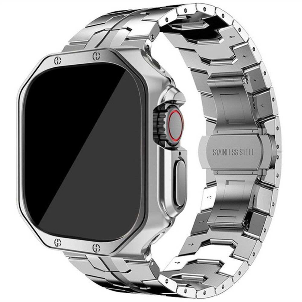 Titanium Metal Band Strap+TPU Case For Apple Watch Ultra 3 11 10 9 8 7 6 38-49mm