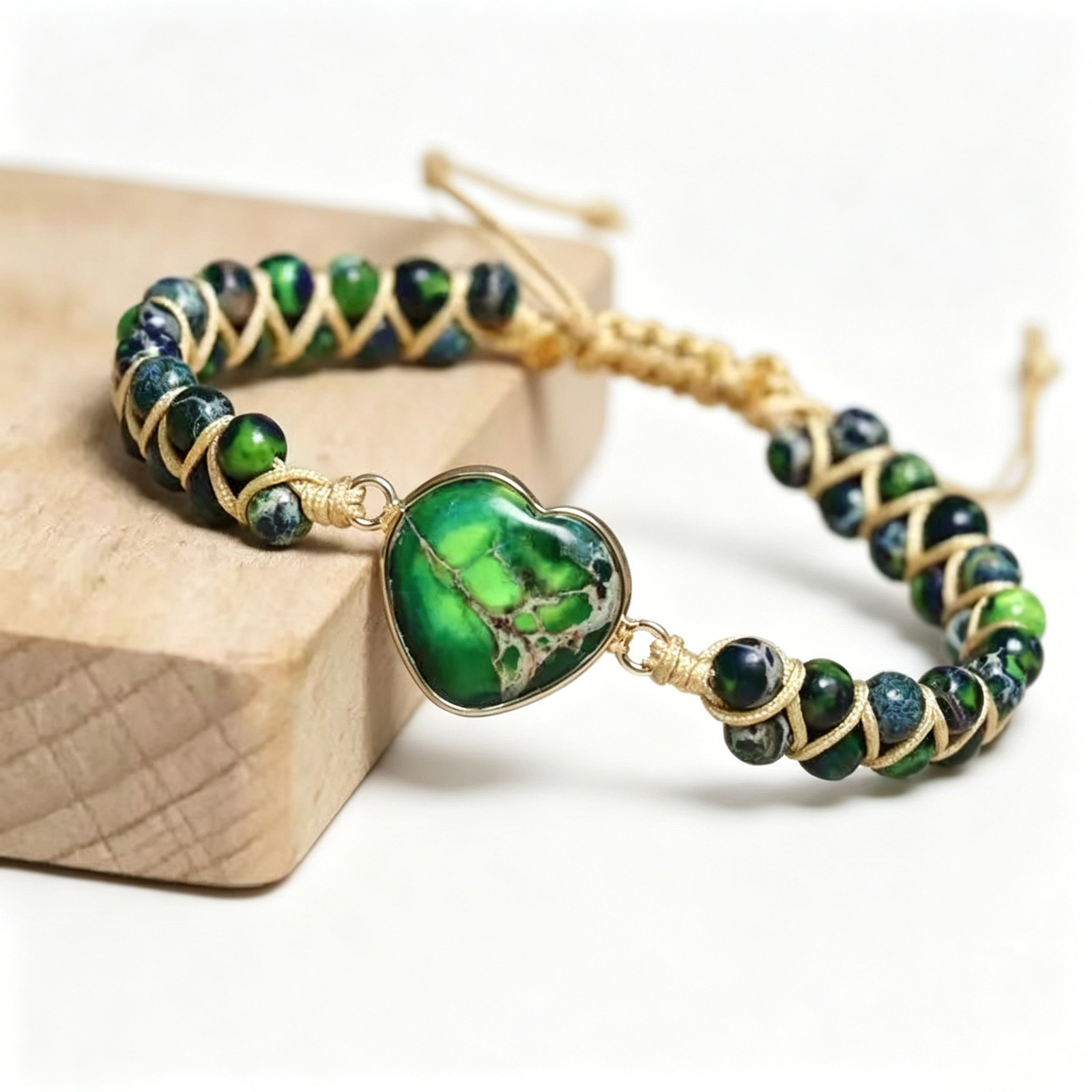 Green Heart Bracelet