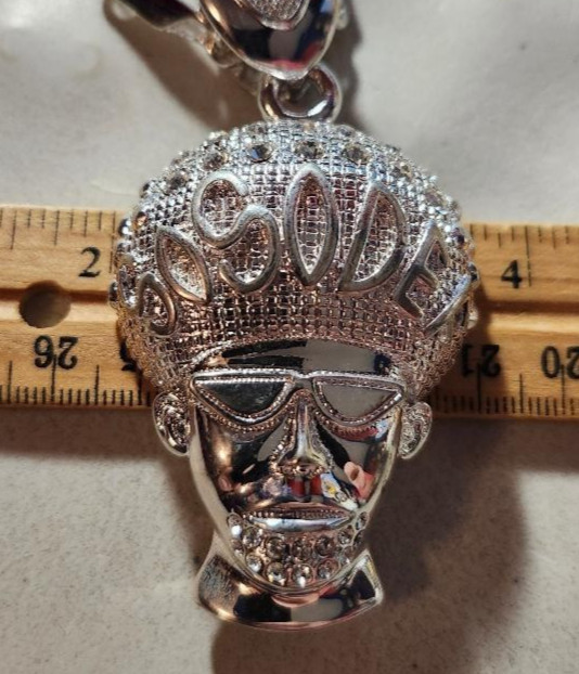 MIP- So So Def Music chrome plated pendant/ matching 30 inch hip hop chain