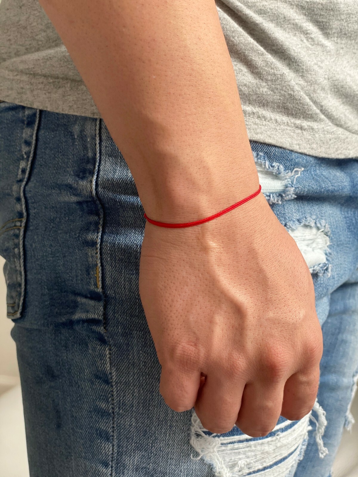 Red String Bracelet Mens Cord Surfer Bracelet Gift Women Protection Kabbalah USA