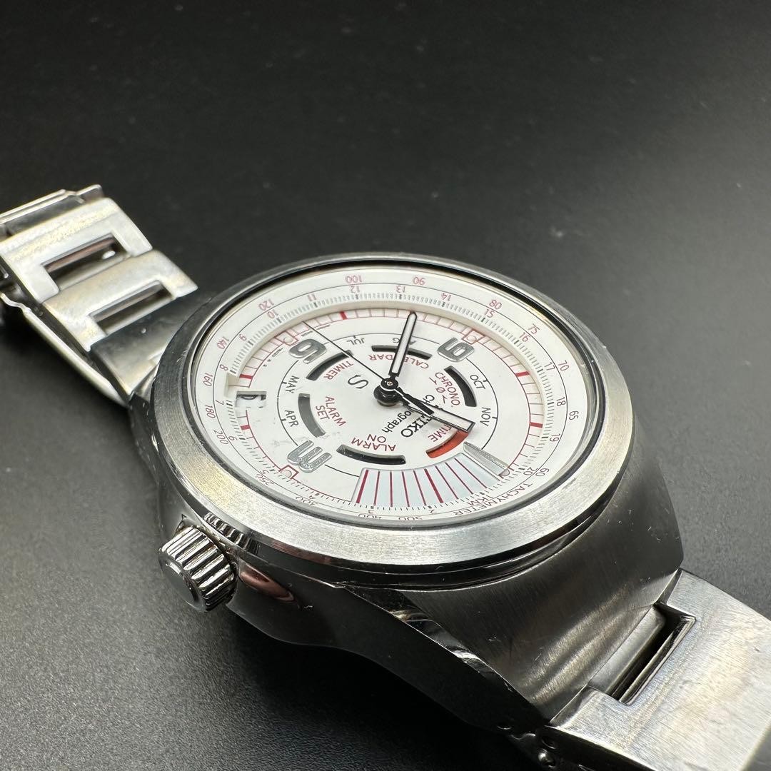 Seiko SUS Multi Function chronograph 6M26-6020 White Dial Working Condition