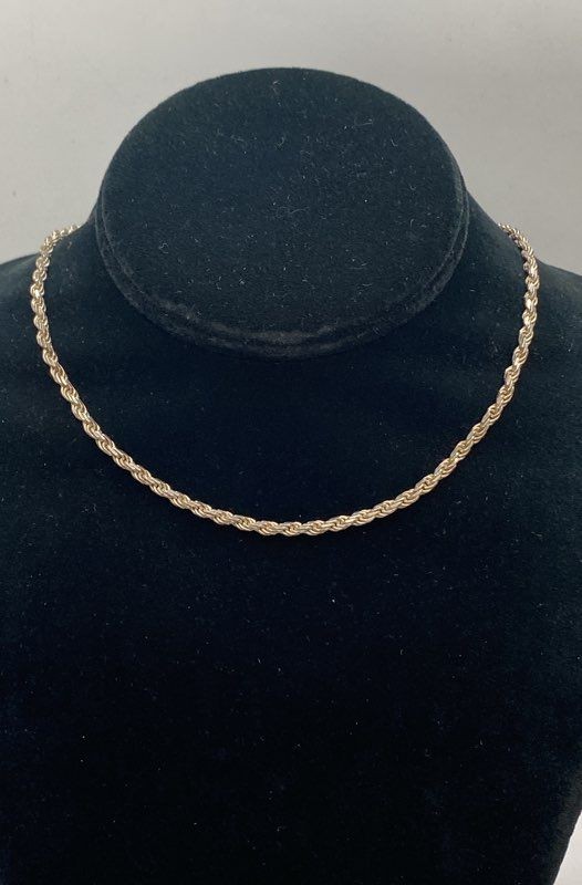 925 Italy Sterling Silver Mariner & Rope Chain Necklace Set 16″ 15.5″ 23g