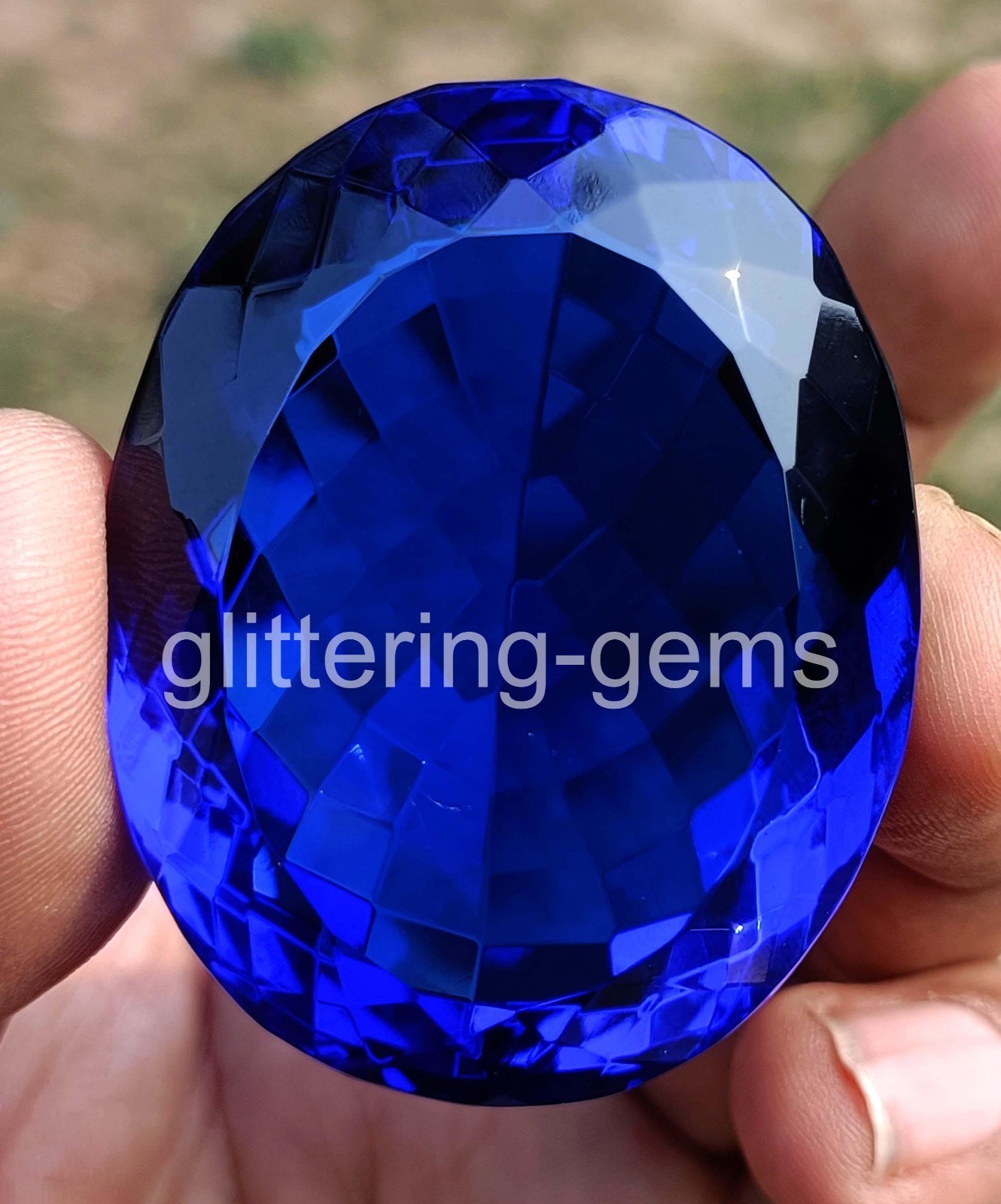Gorgeous Quality 369.0 Ct Natural Blue Sapphire Oval Shape IGL Gemstone 6FHO