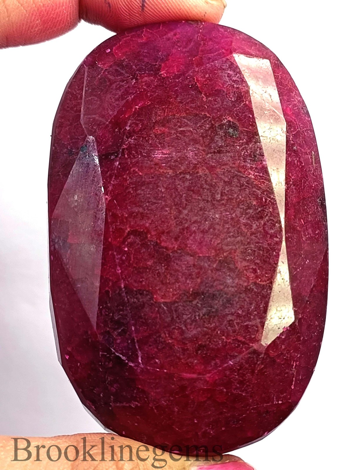 Exceptional 500 Carat Red Ruby Oval Shape Natural Certified Loose Gemstone 6DJL