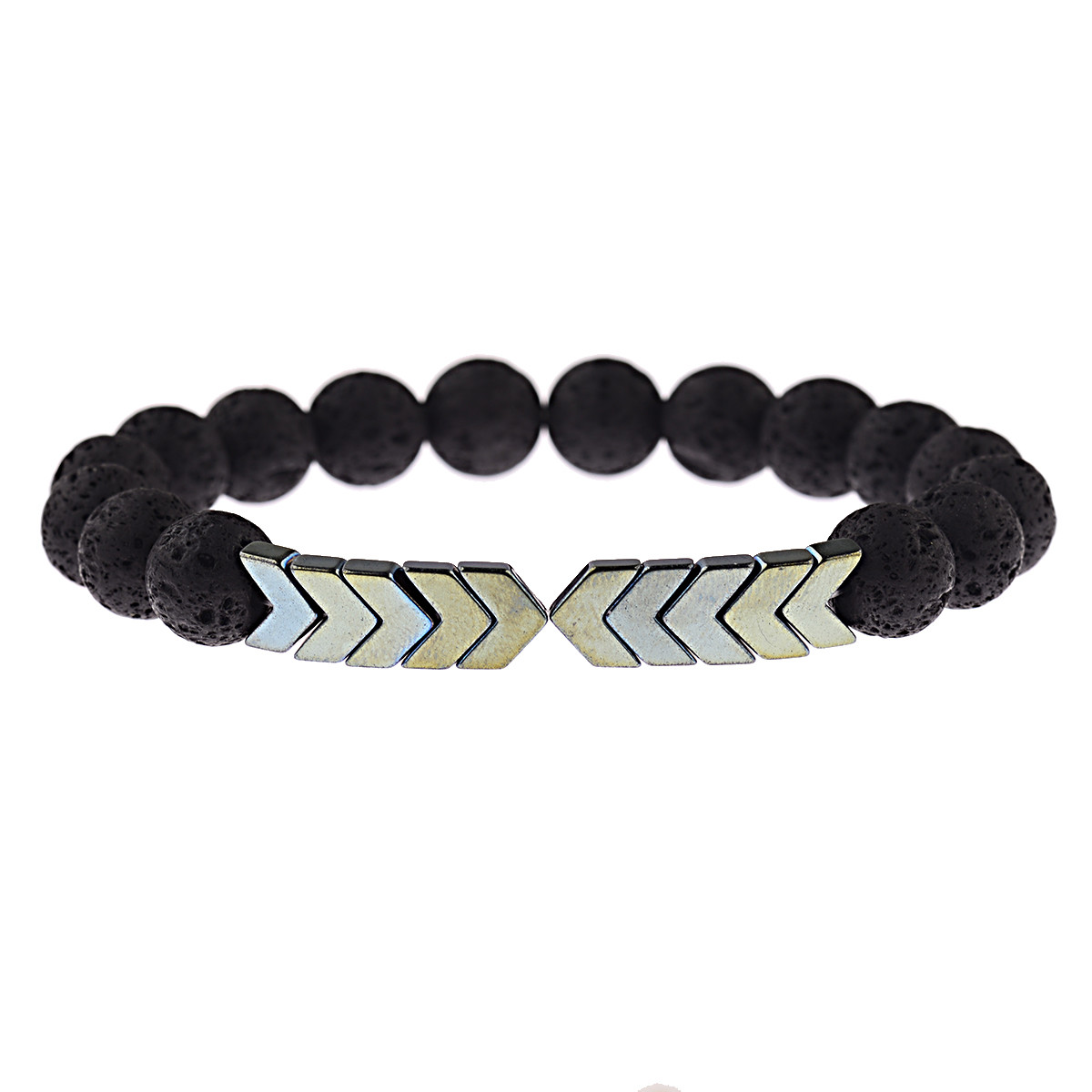 10MM Lava Stone Sacred Arrow Beads Bracelets Hot Sacred Arrow Diffuser Bracelets