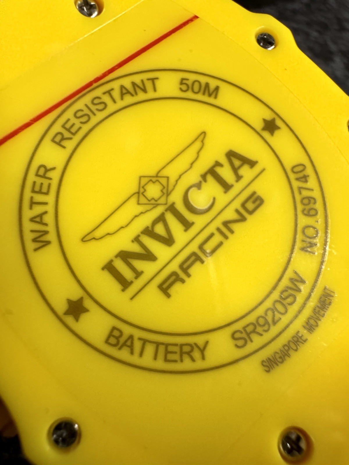 Invicta Racing 69740 Race Miami Special Edition Yellow Skeleton Chronograph NIB