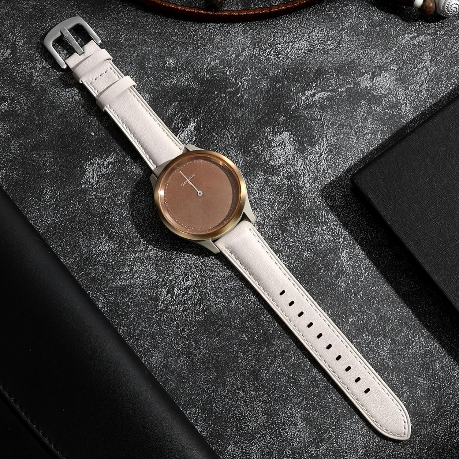18Mm Leather Watch Band Compatible with Garmin Venu 3S 41Mm/Venu 4 41Mm/Venu 2S/