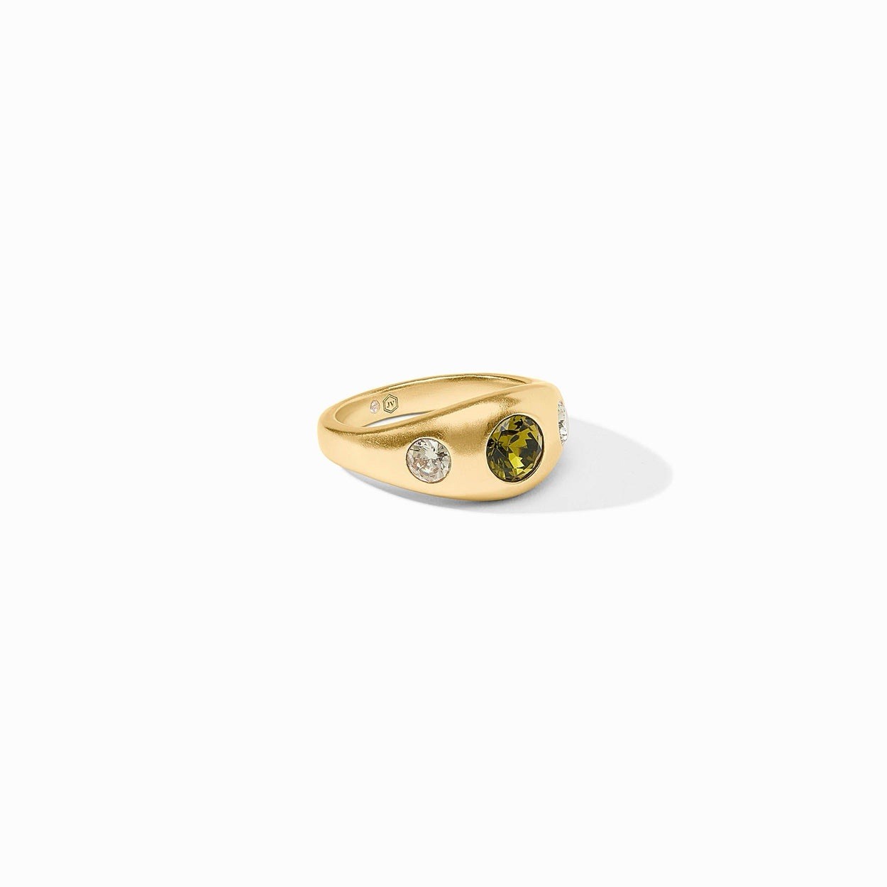 Brand New. $125 Julie Vos Rainbow Blue Twilight Signer Ring