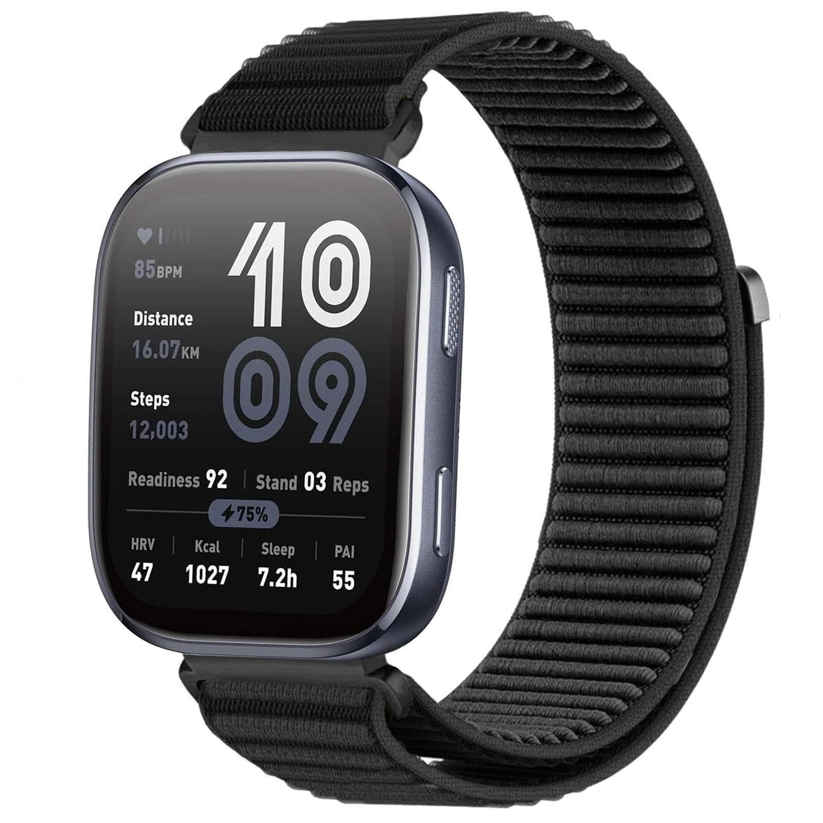 22mm Nylon Watch Band for Amazfit Bip 6, GTR 4, GTR 3 Soft Sport Straps