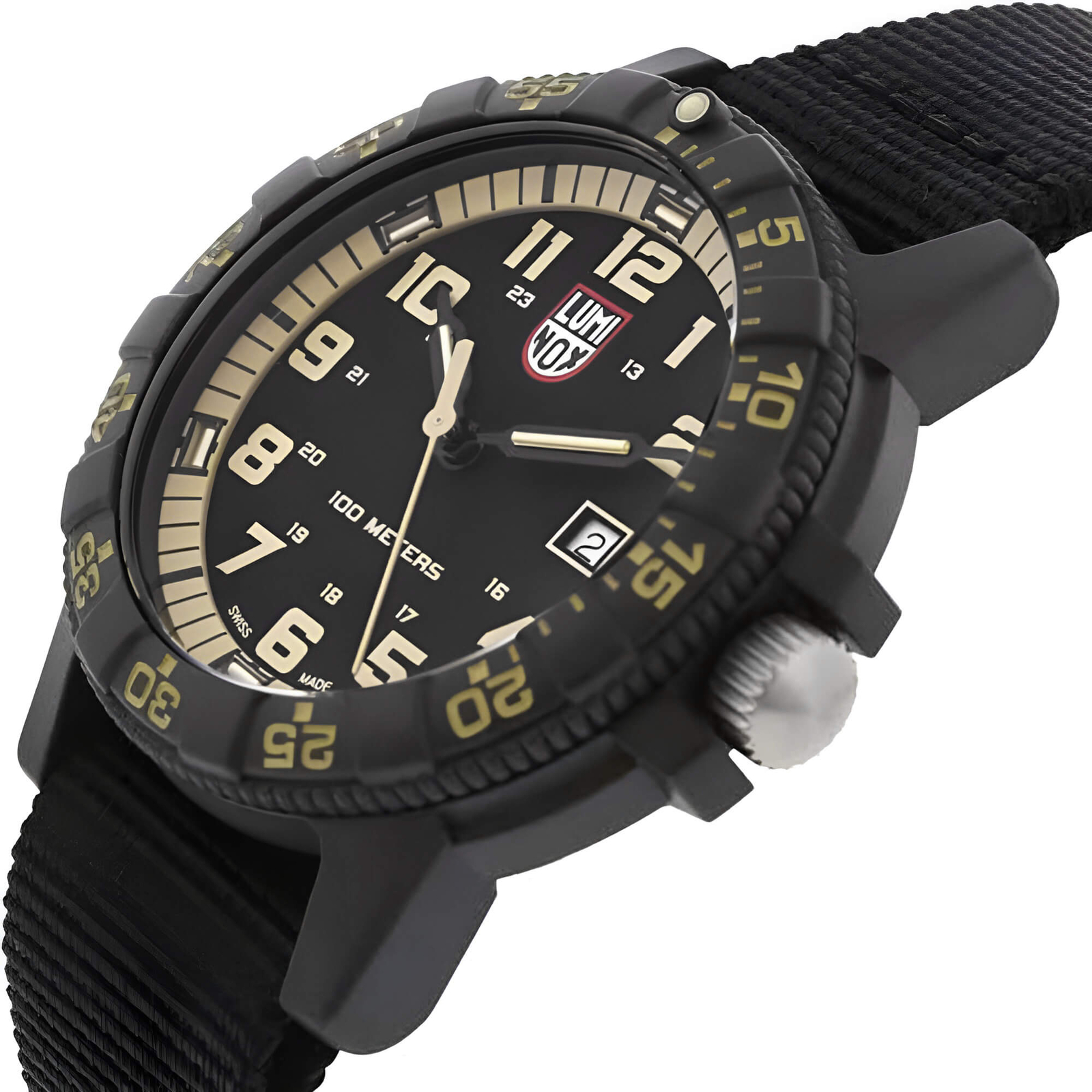 Luminox Men’s Watch Sea Turtle Giant 0320 Series Quartz Black Nylon Strap 0333