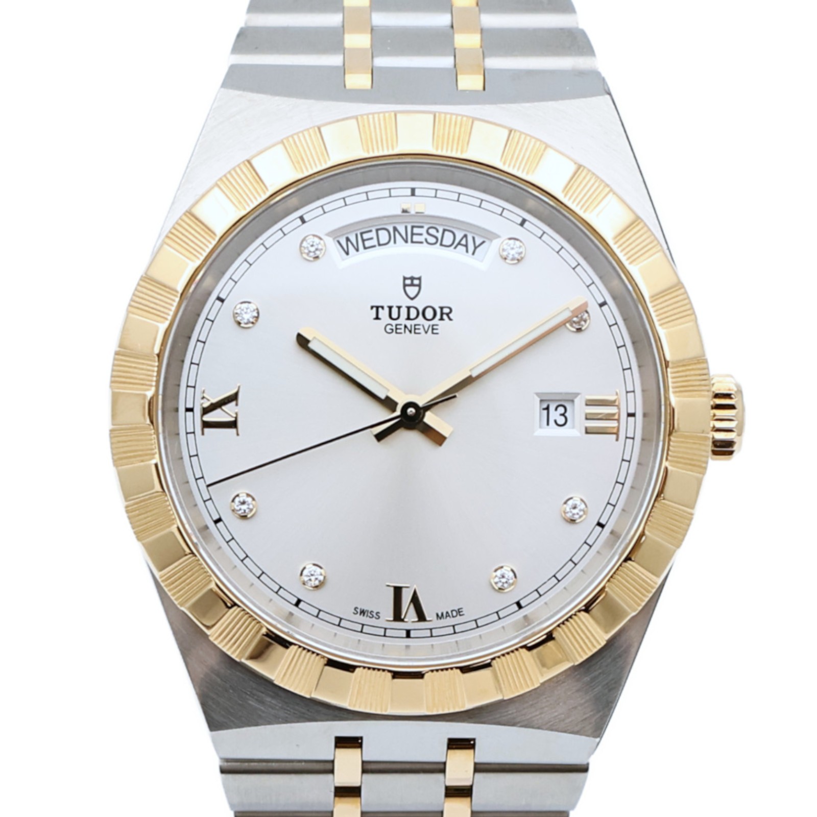 TUDOR Royal Automatic Watch 28603 Stainless Steel/18K Yellow Gold Silver