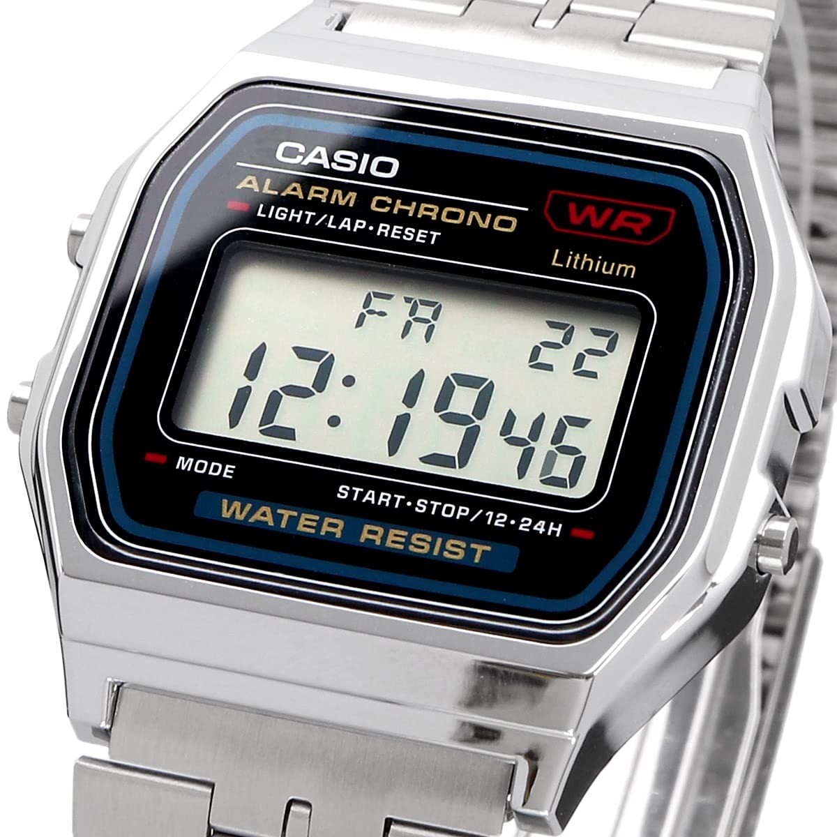 STANDARD Casio Men’s Watch, Rady’s Silver A159W-N1