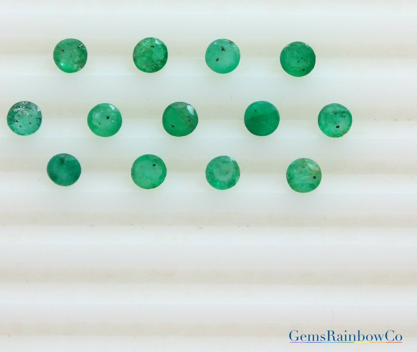 Natural Green Round, Zambian Emerald, Green colour, 2 mm To 5mm, #826