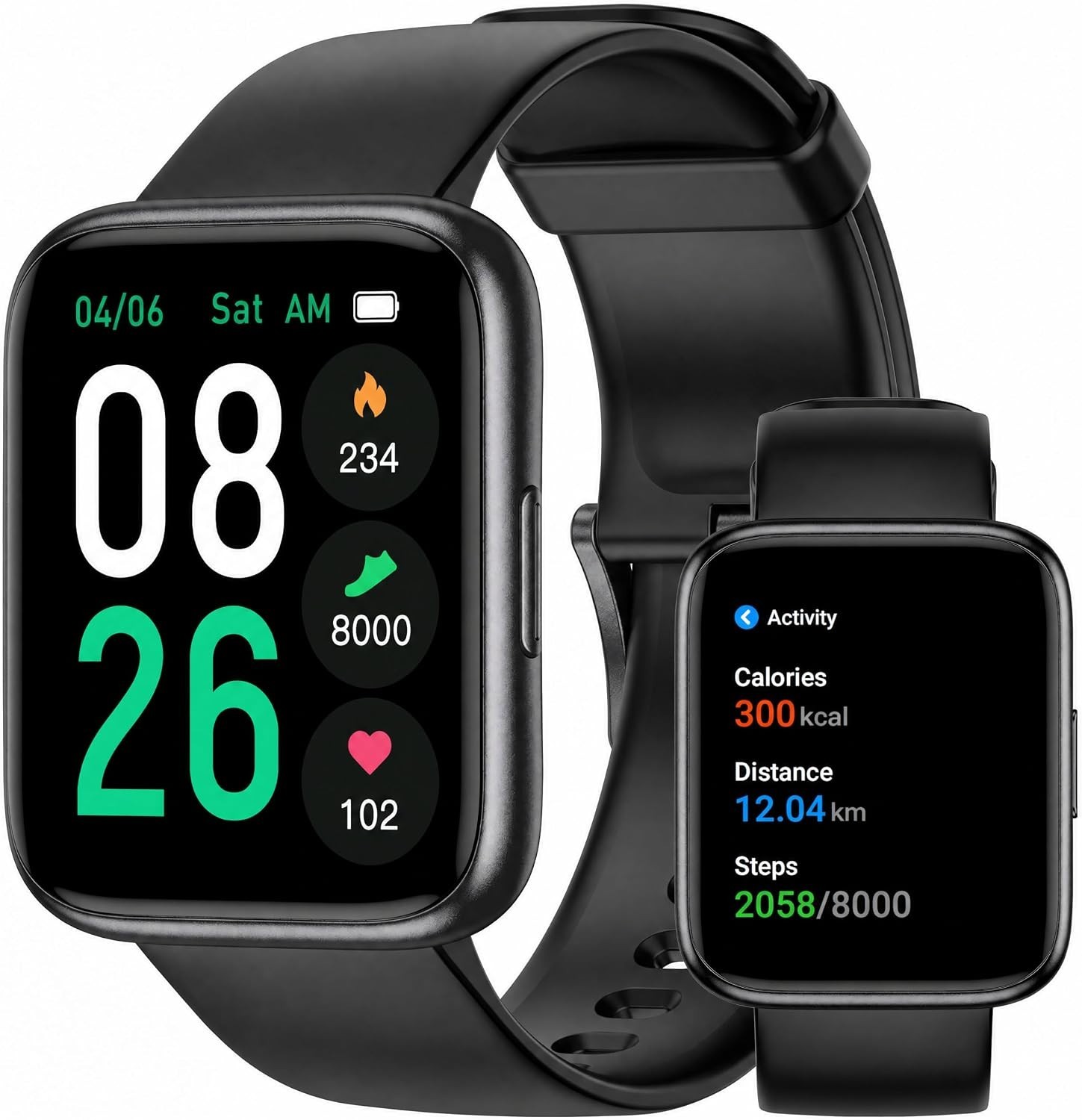 Pedometer Watch Senior Friendly No App/Phone Required, Waterproof Fitness Tra…