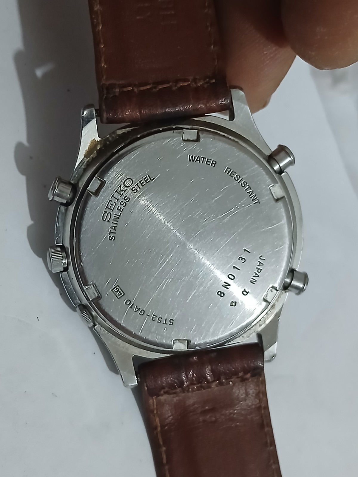 Vintage Seiko Alarm Clock Seiko GMT Seiko 5T52-6A10 Wrist Watch
