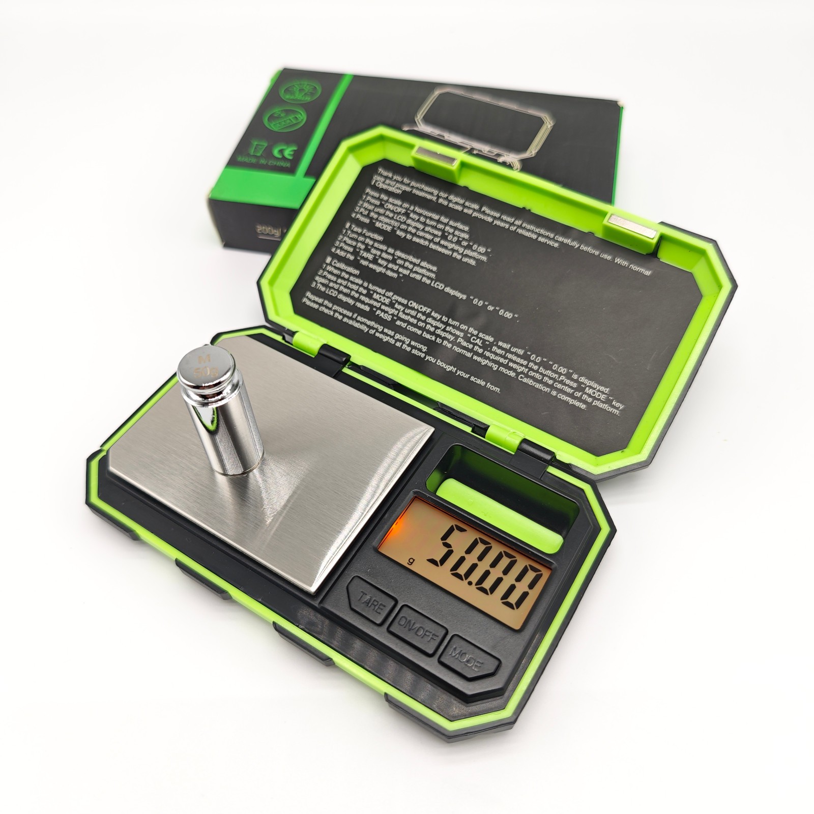 Digital Pocket Scale 200g x 0.01g Jewelry Gold Gram Herb Karat Weight USA