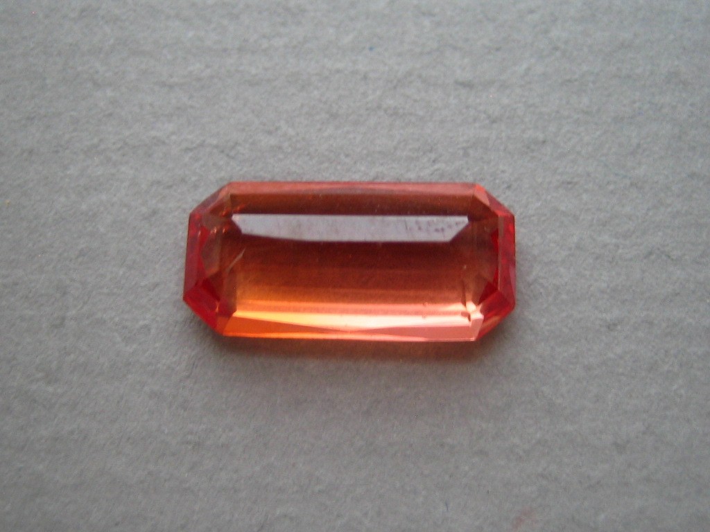 4.54 CARAT RECTANGE CUT SPESSARTINE GARNET – LOOSE STONE
