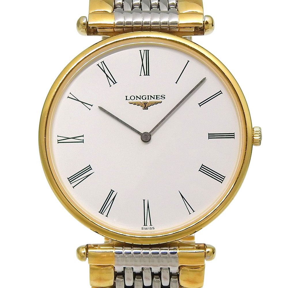 Longines L46352 Quartz Men’s Watch SS/GP White Dial