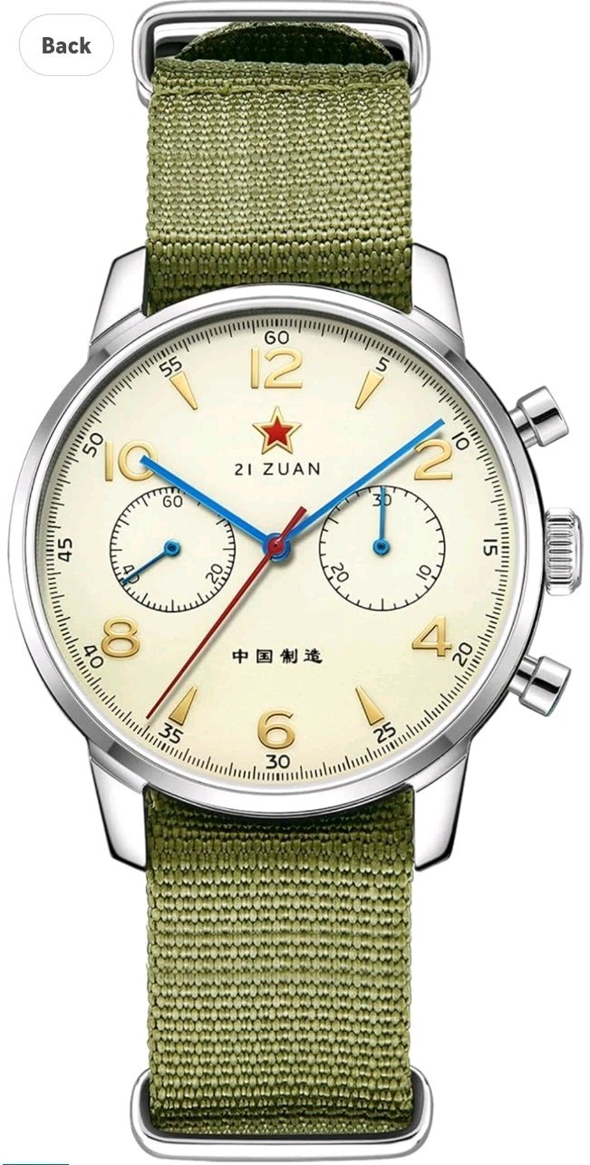 Retro-Chronograph 1963 Seagull ST1901 Movement Acrylic Mirror Pilot Wristwatch