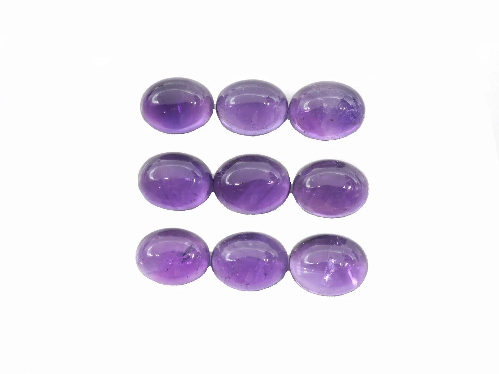 Amethyst Oval Cabs 9x7mm Approximately 17.0 Carat (GTG-AM-43)