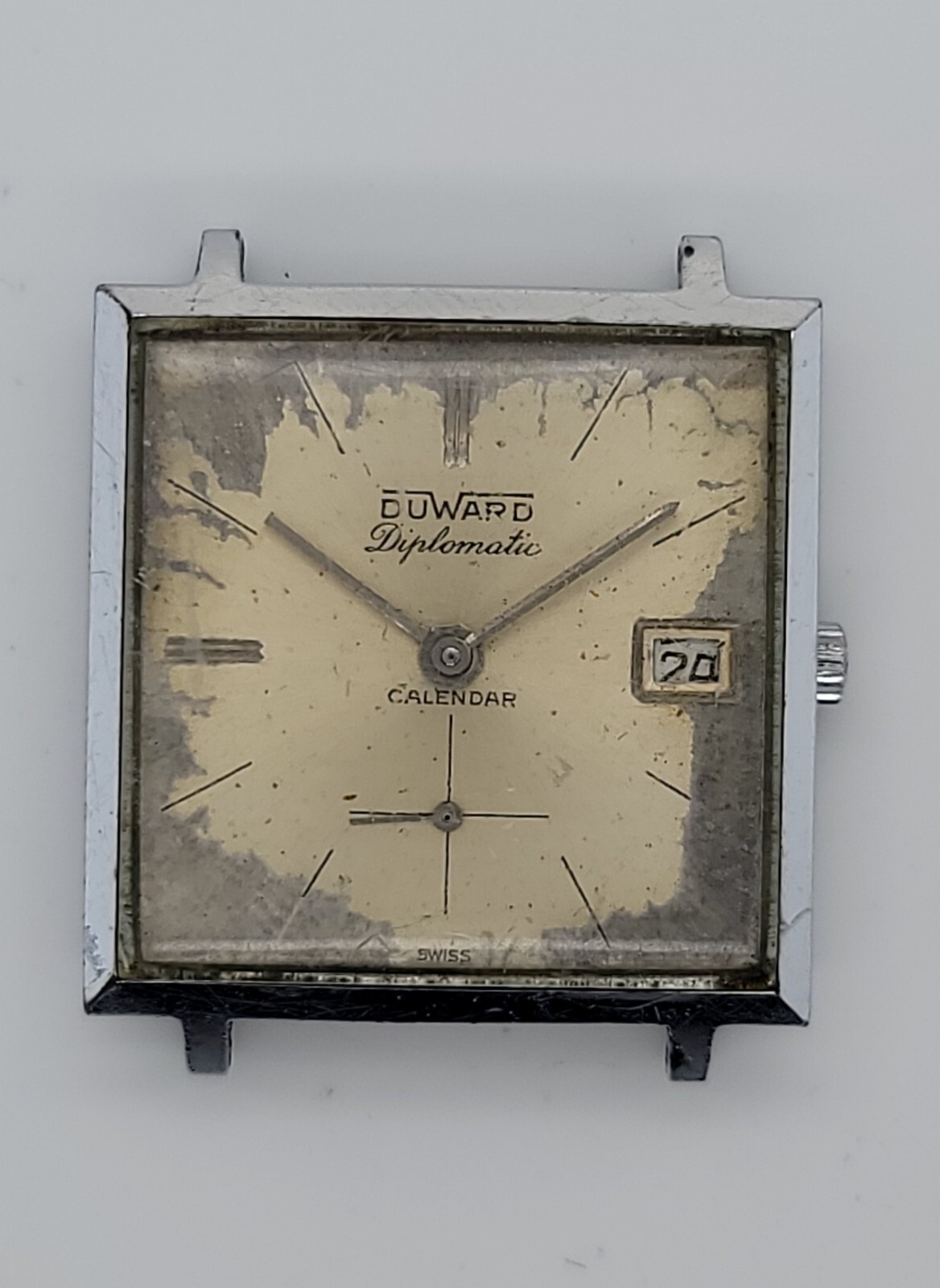 Men’s Vintage Duward Diplomatic Calendar 17j Swiss Mechanical Watch