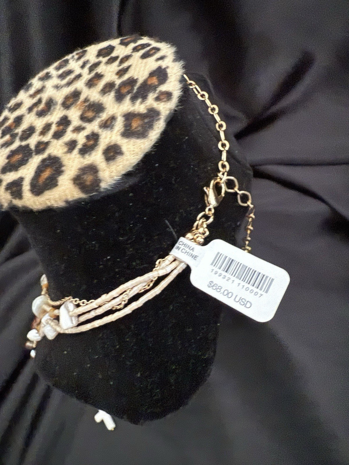 New Free People Ariana Ost Something Beautiful Necklace Beaded Charms Cross $68