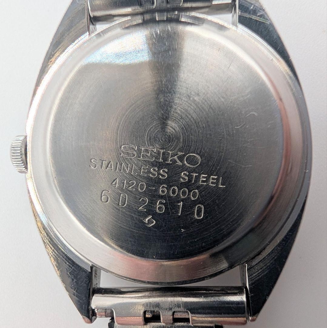 SEIKO QUARTZ 4120-6010T, battery replaced, working condition, vintage.