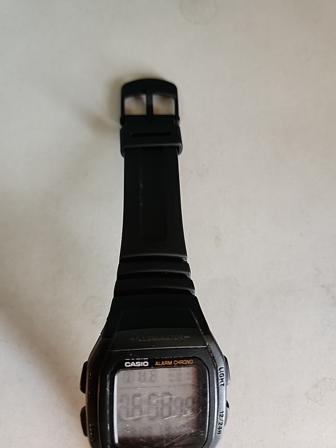 Casio 3239 W-96H Men’s Alarm Chronograph Digital Watch WR 50M Black Resin