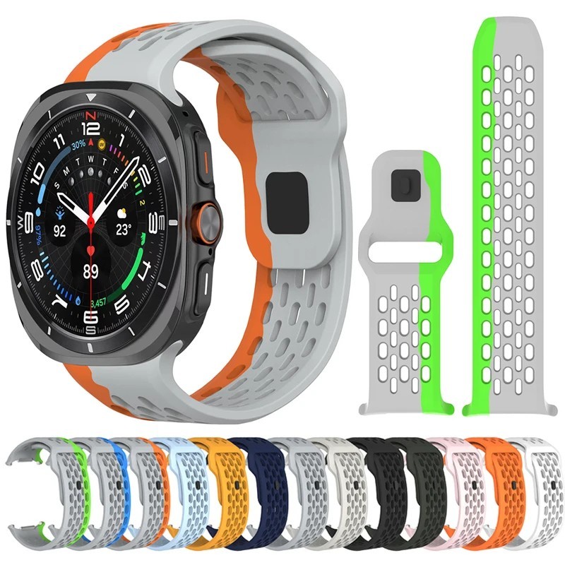 NO Gaps Strap For Samsung Galaxy Watch Ultra 47mm/Ultra 2025 Sport Silicone Band