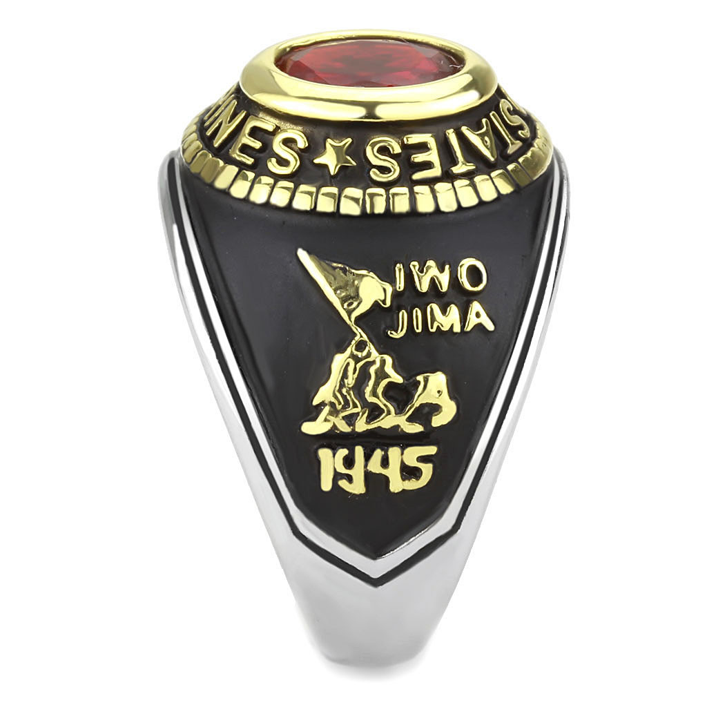 US Marines Stainless Steel Gold Black Red USMC United States USA RING US Seller