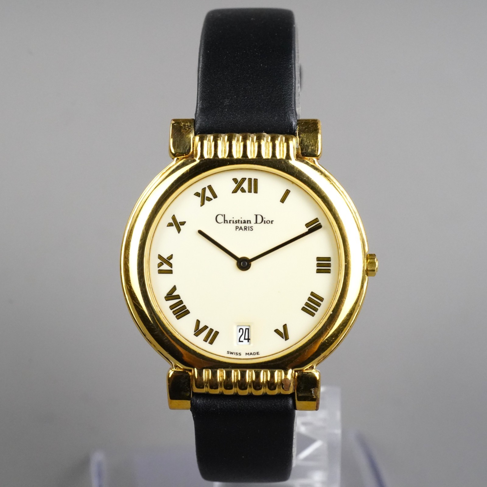 Christian Dior Vintage Unisex Watch 45.125 Gold 32mm New Battery New Band