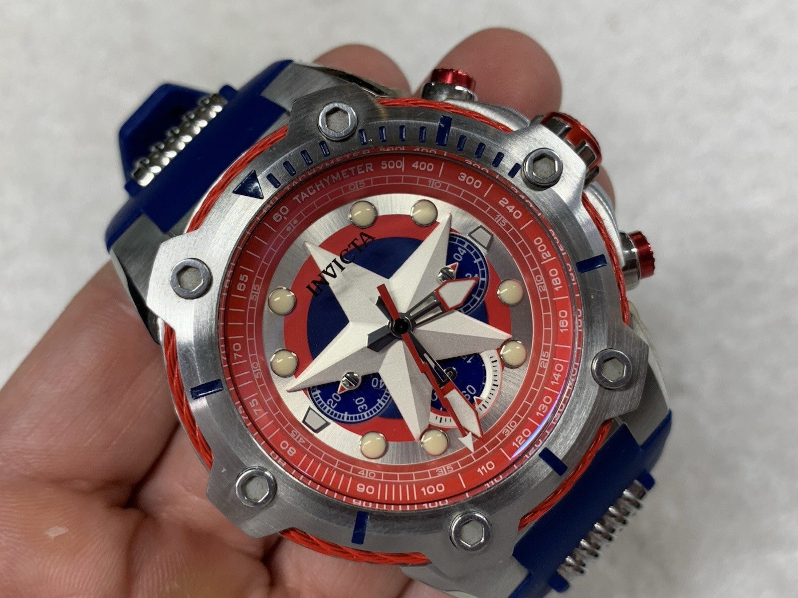 Invicta Marvel Captain America 51mm Quartz Watch 26894