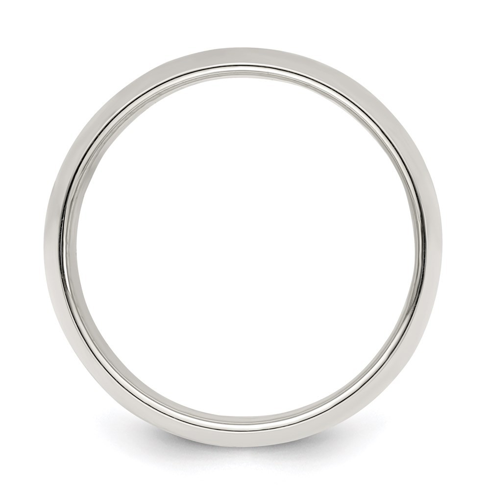 Sterling Silver 9mm Half Round Wedding Band Ring Size 12