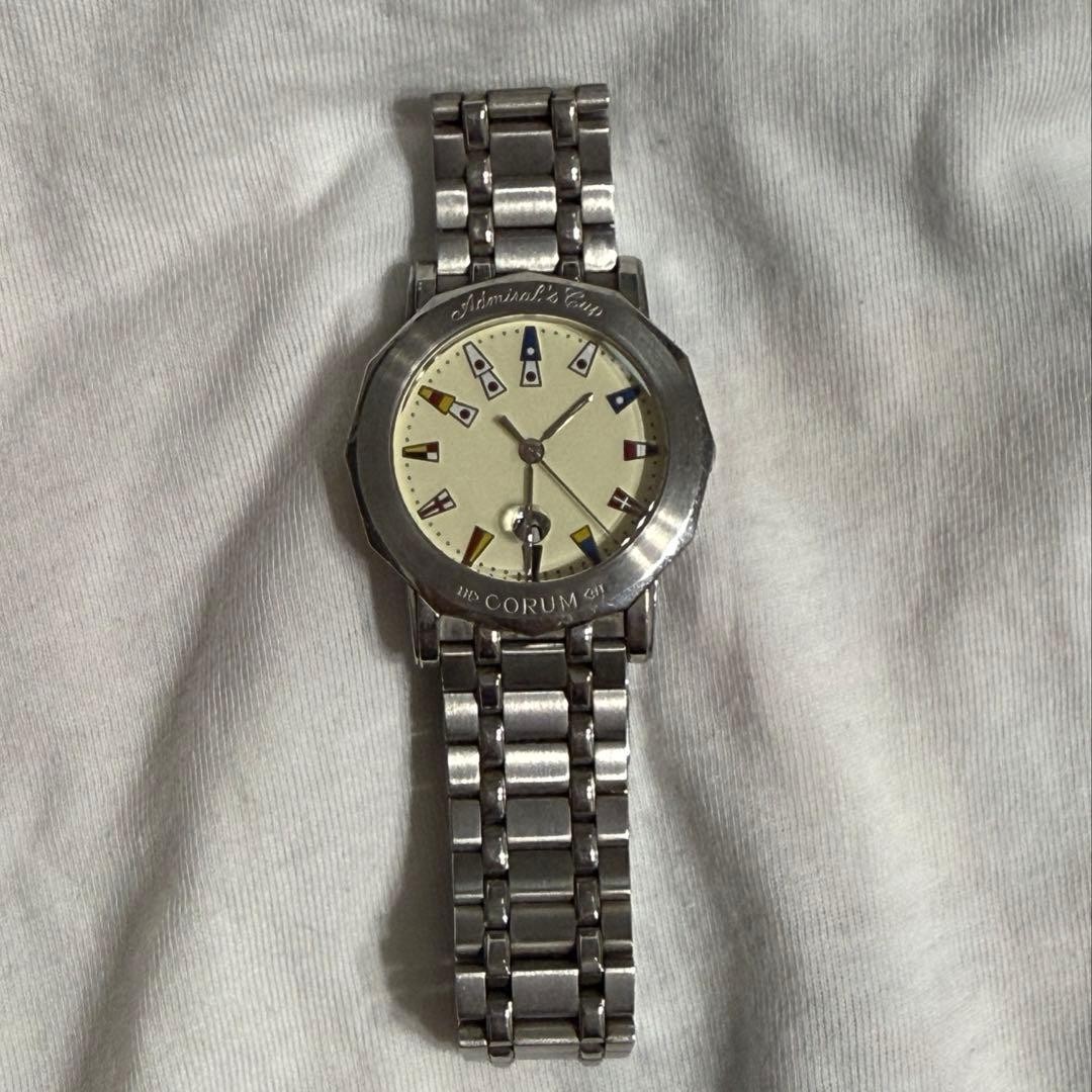 Corum Admiral’s Cup Women’s Watch Quartz Beige Steel Used Unsold