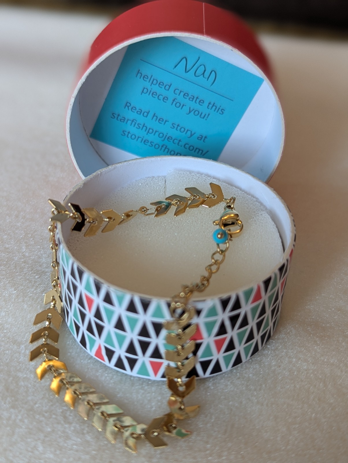 14K Gold-plated Starfish Project Bracelet- Ellen’s Spring 2021 Be Kind Box