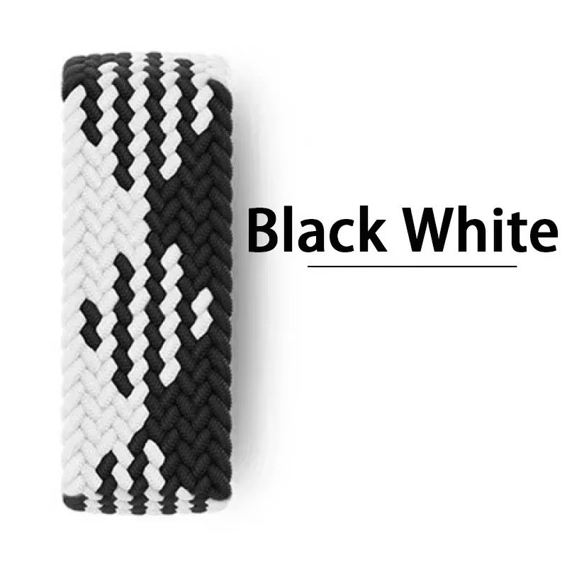 Braided Solo Loop Band Strap for Apple Watch 9 8 7 6 5 4 SE 40 44 41 45mm