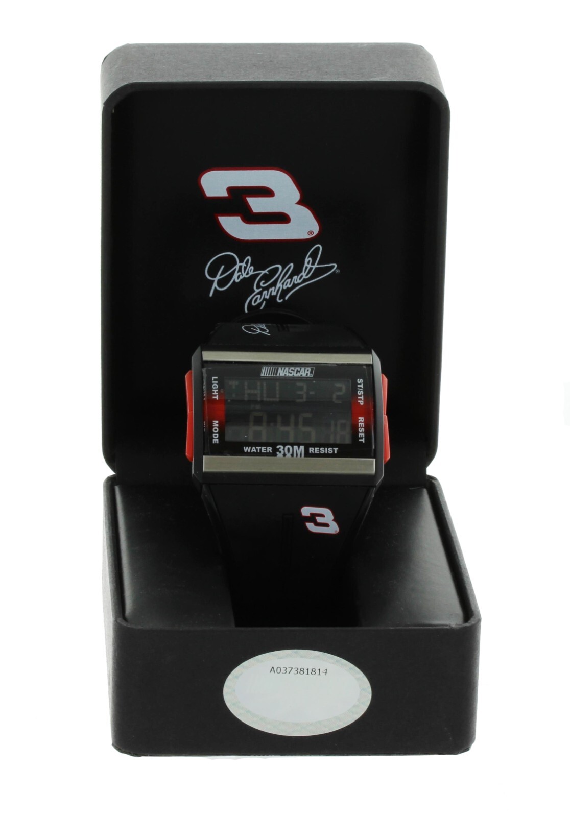 Nib Retro Nascar Dale Earnhardt #3 Multi Function collectable watch with light