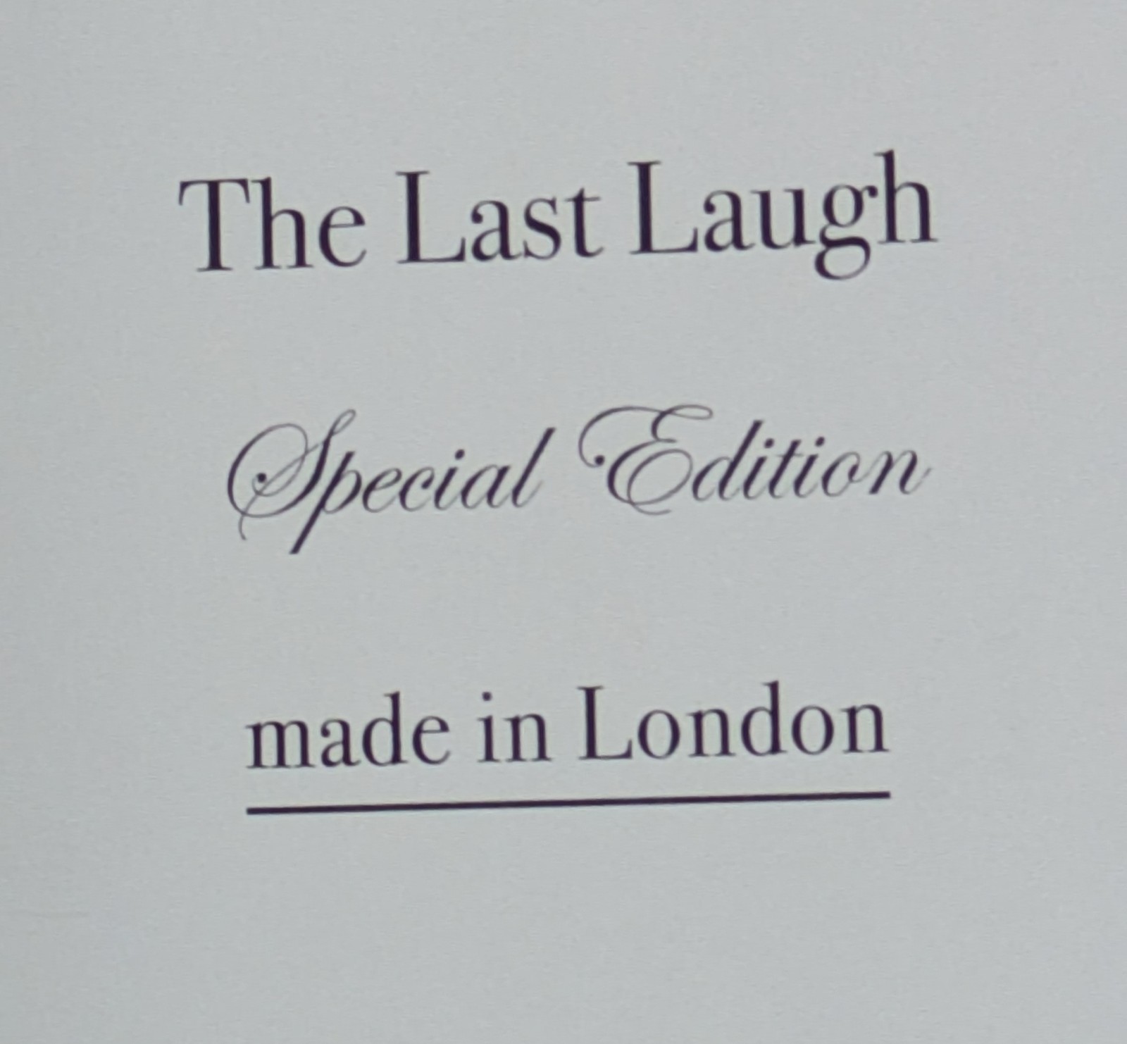 Mr Jones Watches ‘The Last Laugh’ limited edition Automatic Watch – BNIB