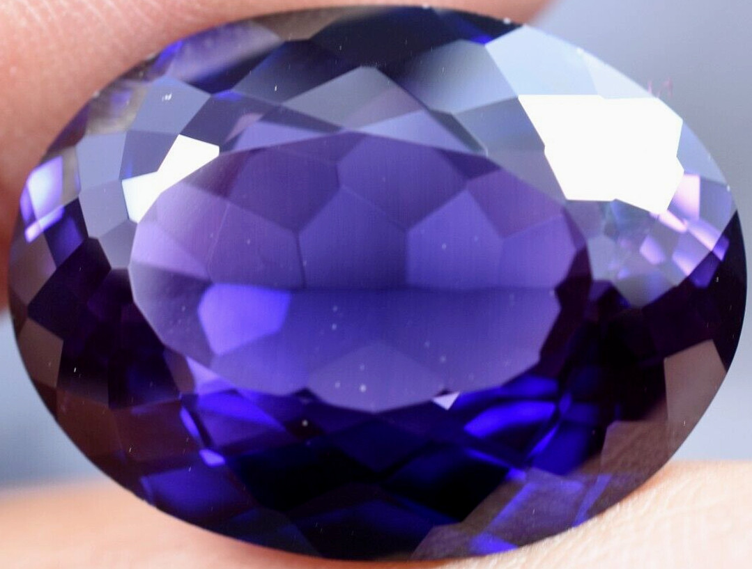 Natural 32.70 Ct Boysenberry Sapphire GGL Certified fabulous Loose Gemstone