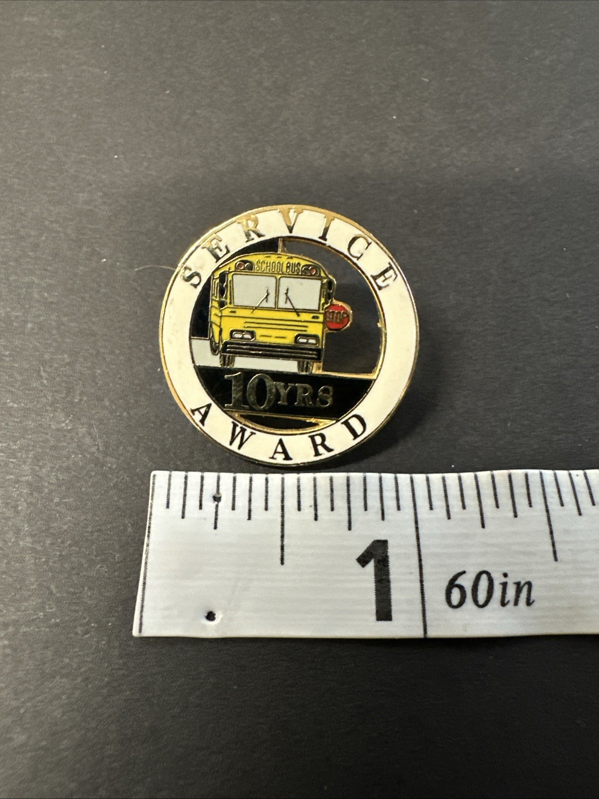Exclusive School Bus 10 Years Service Award Pin