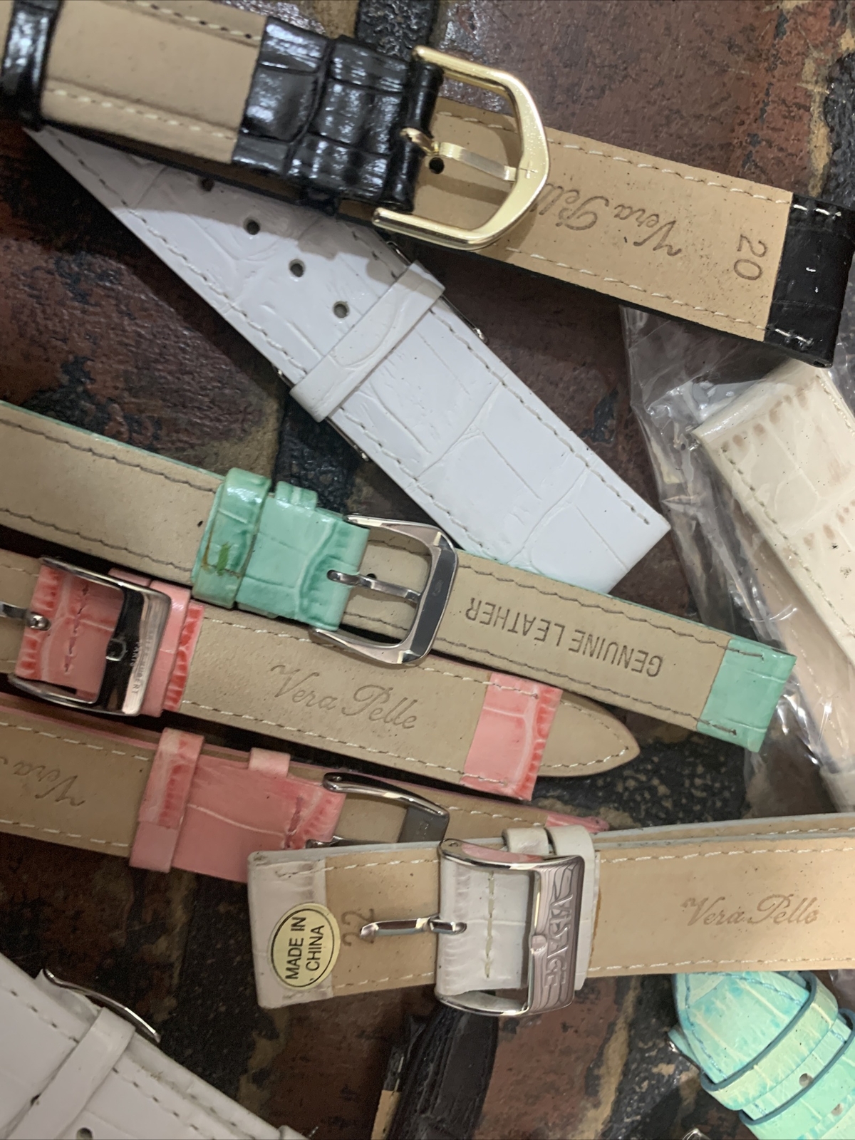 Vera Pelle Watch Wrist Band Strap New Lot of 43