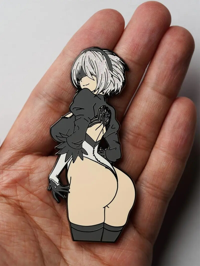 Nier:automata 2B Yorha No. 2 Type B Metal Badge Bags Button Brooch Cosplay Gift