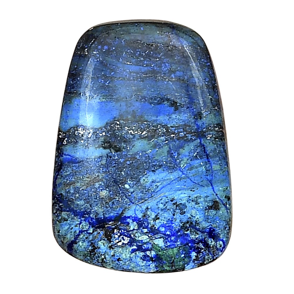 Natural Azurite 26.8×19.2×5 mm Fancy Shape Polished Loose Gemstone LS03156-52