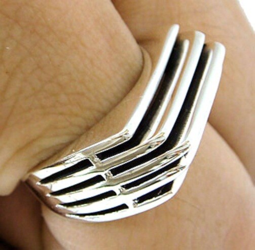 HEAT SINK SOLID STERLING 925 SILVER RING
