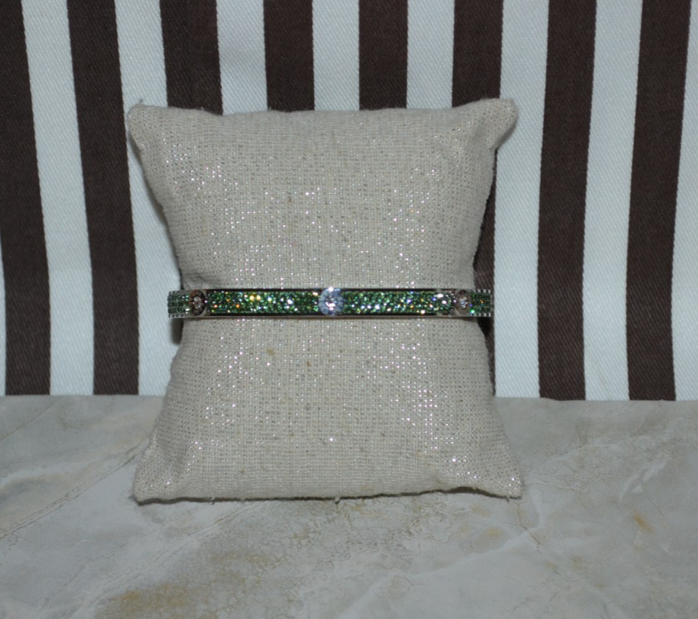 Henri Bendel Miss Bendel Pave Bangle Bracelet