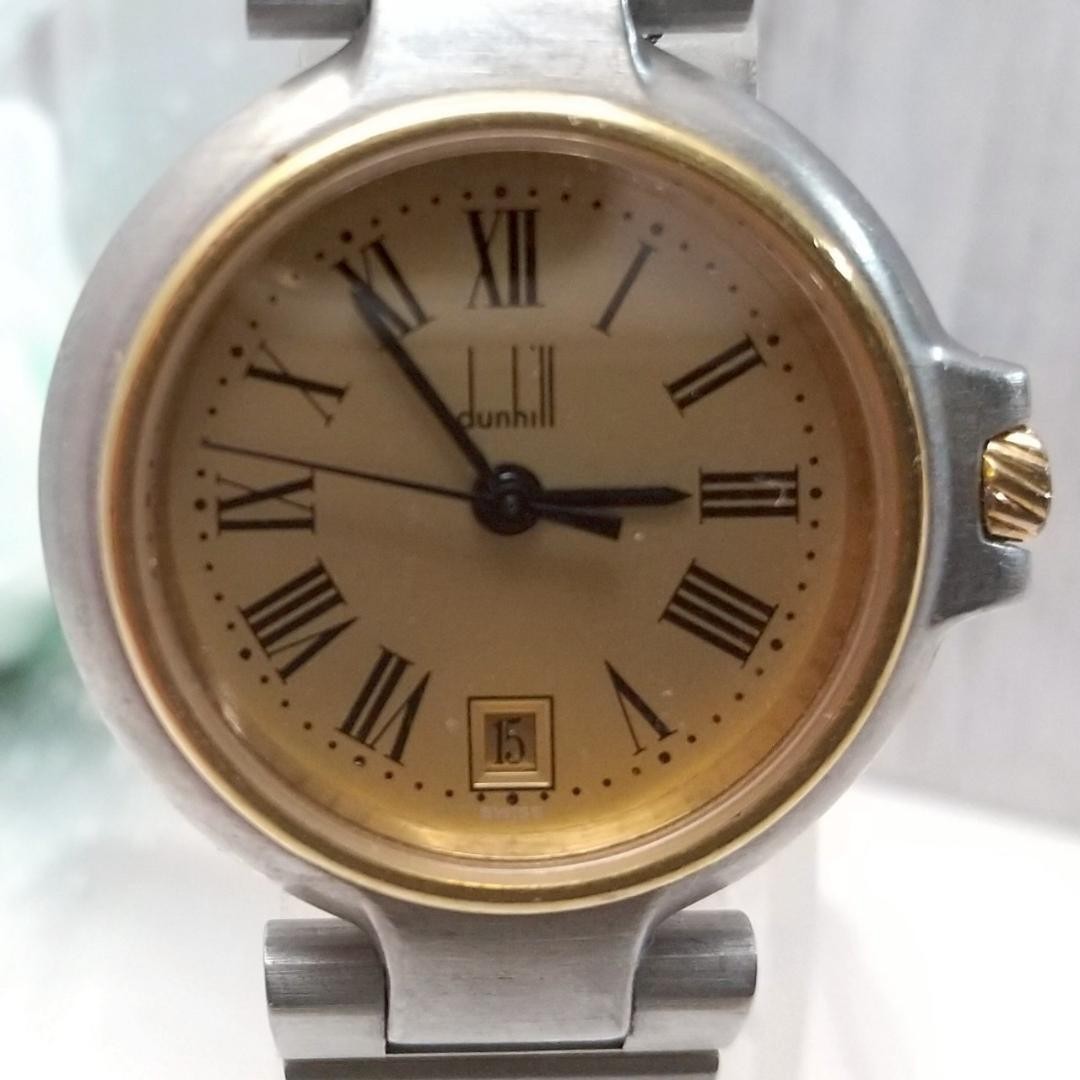 Working Item Dunhill Wristwatch with Date Function Ladies