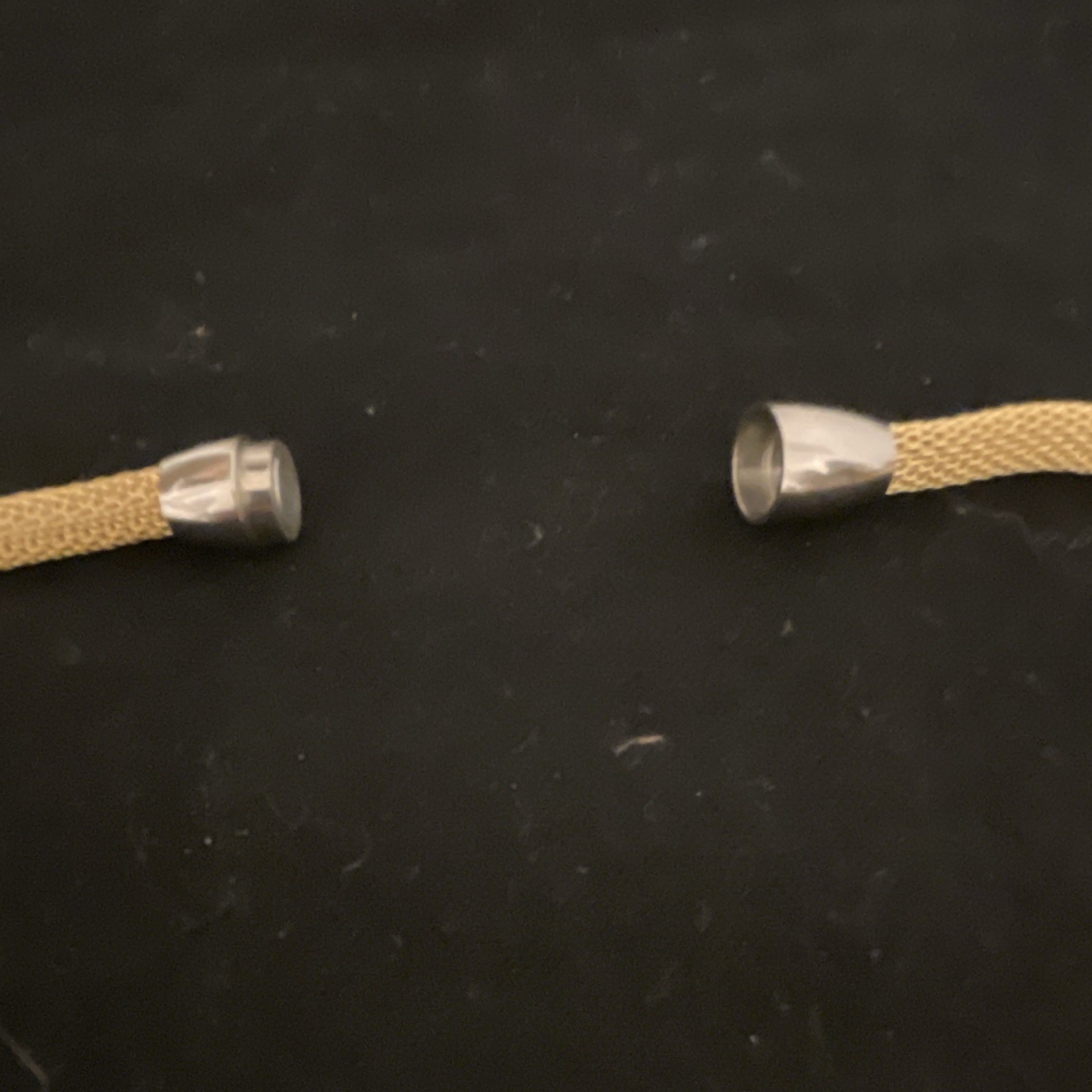Gold-Tone Mesh Bracelet Magnetic Clasp with Silver-Tone & Rhinestones