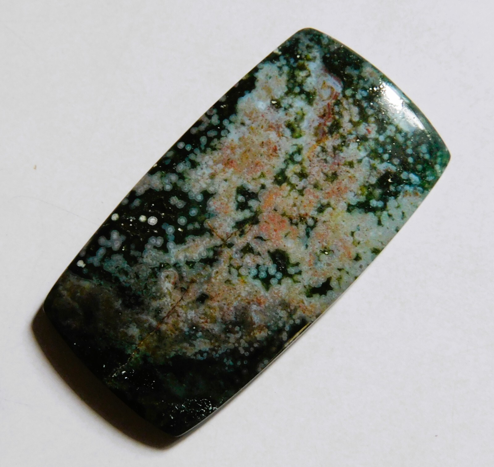 54.75 Cts Natural Ocean Jasper Cabochon Loose Gemstone 43.5X23.4X5MM