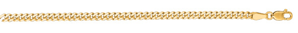 14k Yellow Gold 16″ Solid Gourmette Curb Link 2mm 5.4 gram Pendant Chain Necklac